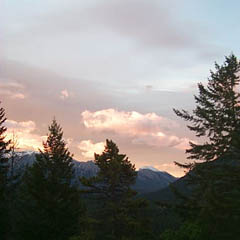 Morning View with Clouds