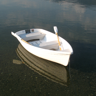 White Rowboat